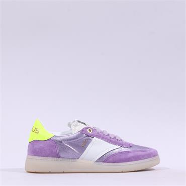 Mjus Gumsole T Toe Laced Trainer - Purple Combi